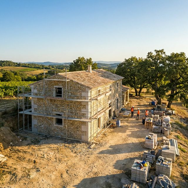 Construction de maison neuve en Ardèche